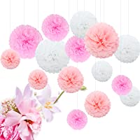 Himeland Pompones de papel- decorativos para bodas- cumpleaños y fiestas de embarazadas
